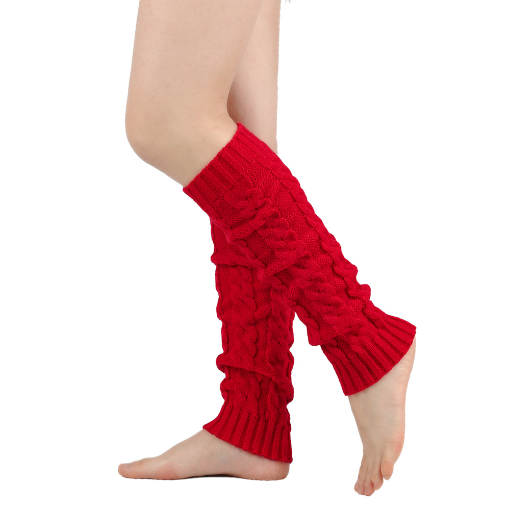 Knit Leg Warmers Warm Boot Socks for Women Cozy Leggings Knee High Thermal Socks